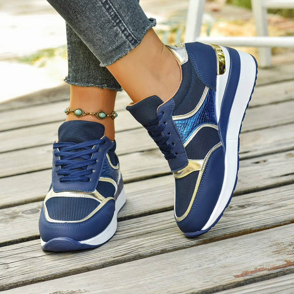 Women Sneakers Spring Walking Lace-up Casual Platform Shoes Women Big Size Outdoor Lightweight Sneakers Women Zapatos De Mujer