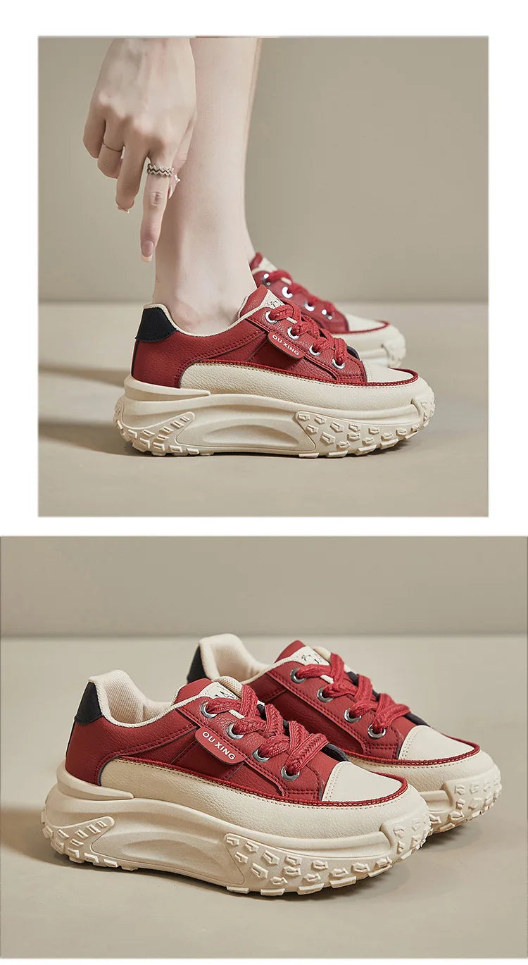 Platform Shoes for Women Outdoor Casual Jogging Sneakers Designer Brand Woman Walking Trainers Wedges Chunky Hiking Footwear
