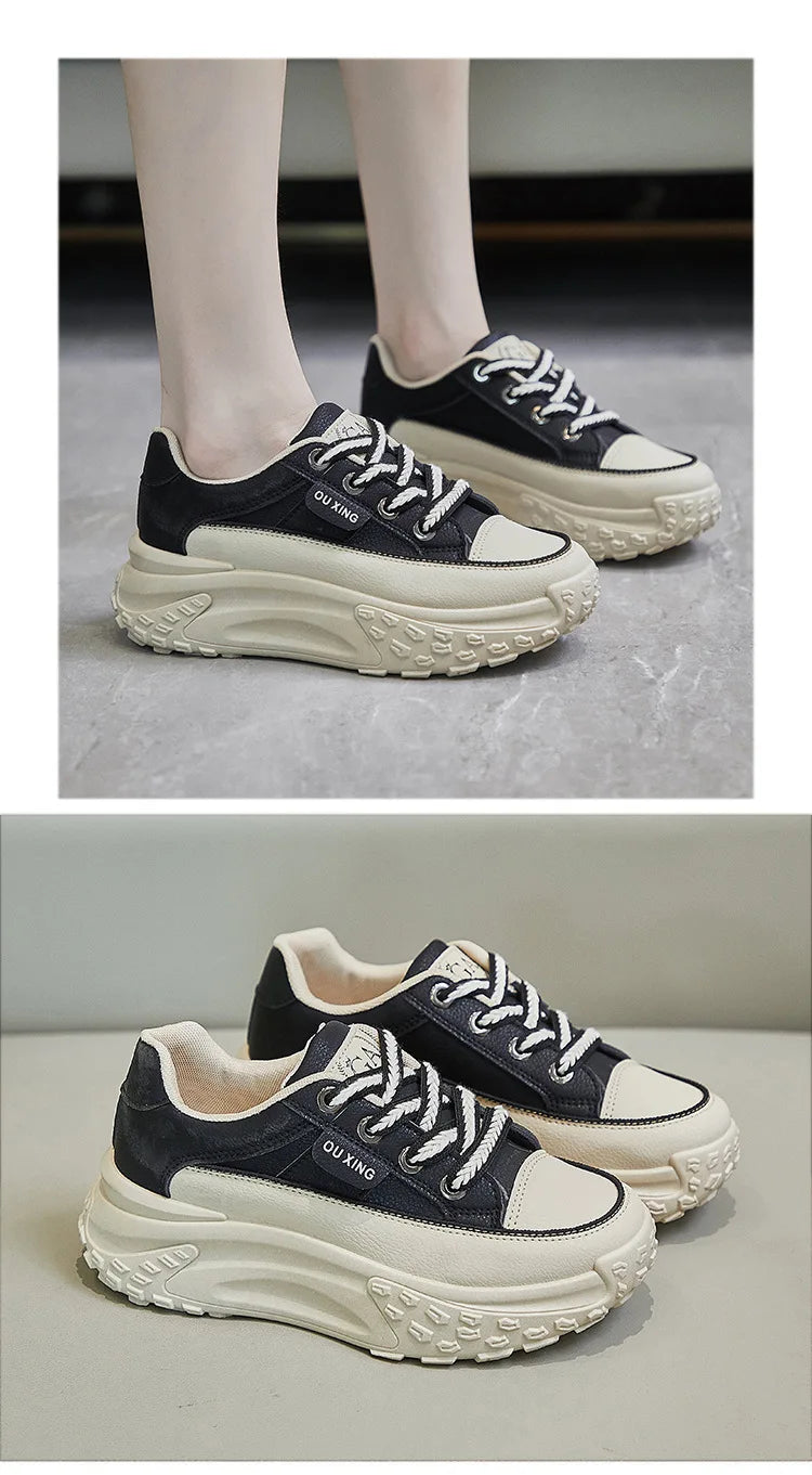 Platform Shoes for Women Outdoor Casual Jogging Sneakers Designer Brand Woman Walking Trainers Wedges Chunky Hiking Footwear