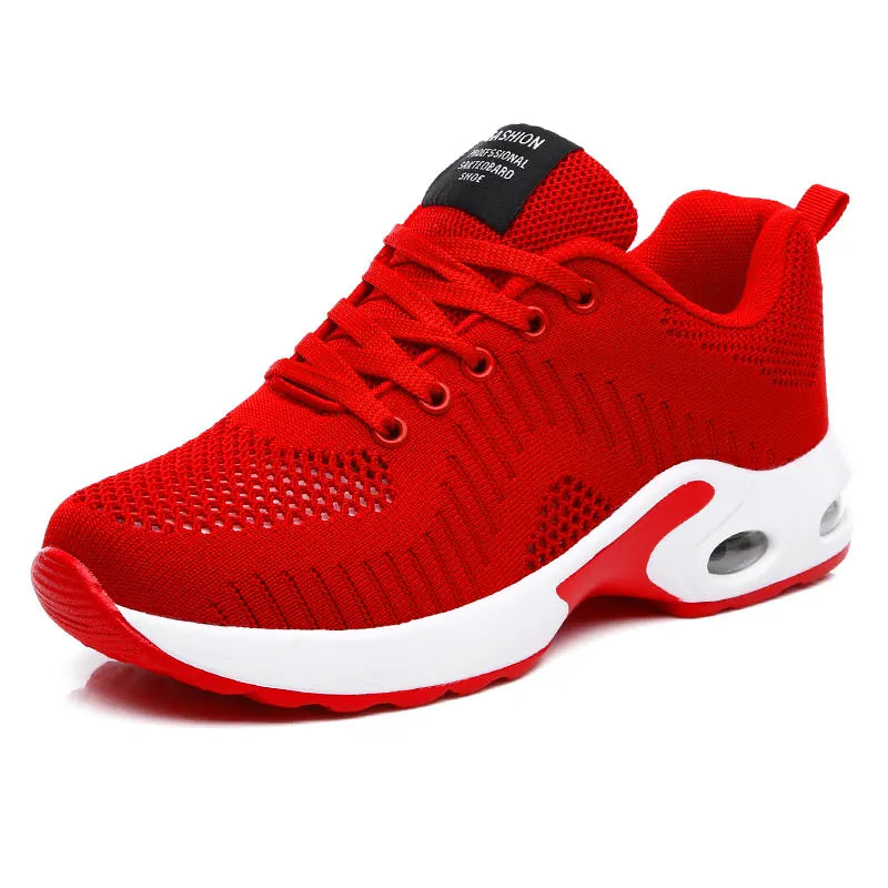 Women Sneakers Lightweight Knitted Shoes Women Casual Flats Shoes Female Tennis Shoes Non-Slip Women Sport Shoes