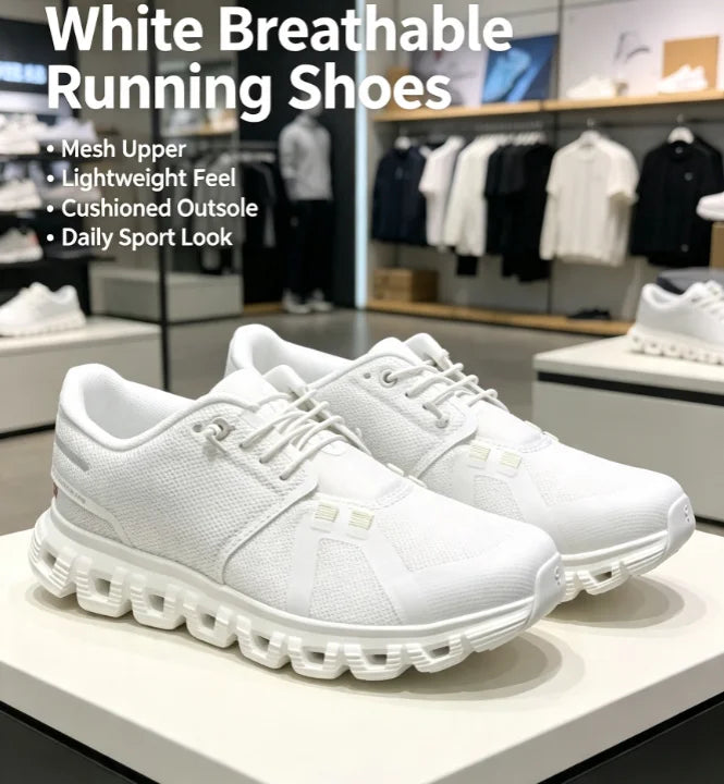 New cushioned anti-slip running shoes for men women, breathable lightweight comfort athletic sneakers 2026