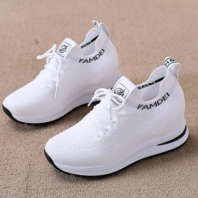 2026 Spring Autumn Casual Shoes for Women Fashion Breathable Platform Mesh Sneakers Female New Designer Sports Tenis De Mujer