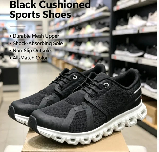 New cushioned anti-slip running shoes for men women, breathable lightweight comfort athletic sneakers 2026