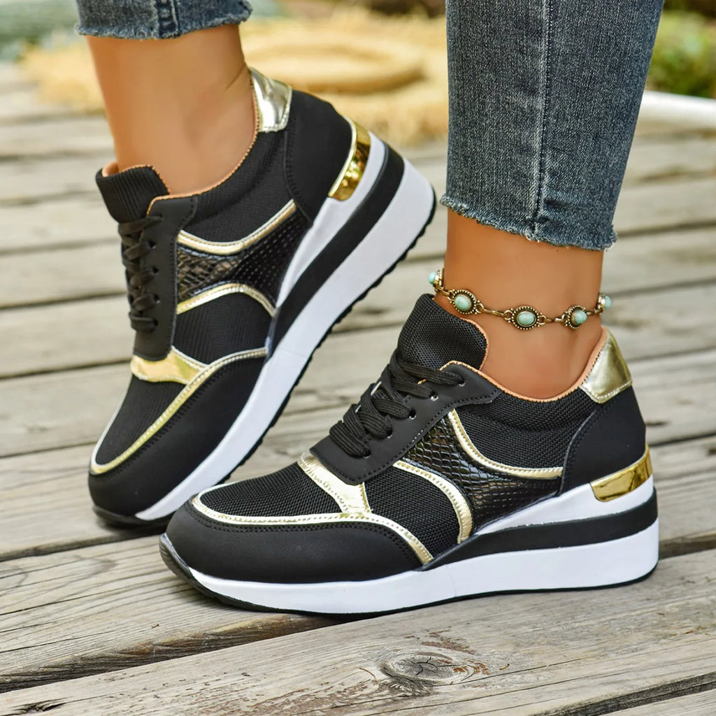 Women Sneakers Spring Walking Lace-up Casual Platform Shoes Women Big Size Outdoor Lightweight Sneakers Women Zapatos De Mujer
