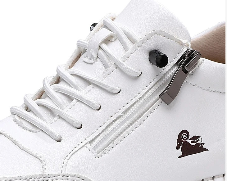 Women's Sneakers Handmade Leather Casual Shoes Outdoor Soft Sports Shoes for Men Classic Anti-slip Leather Shoe Zapatos De Mujer