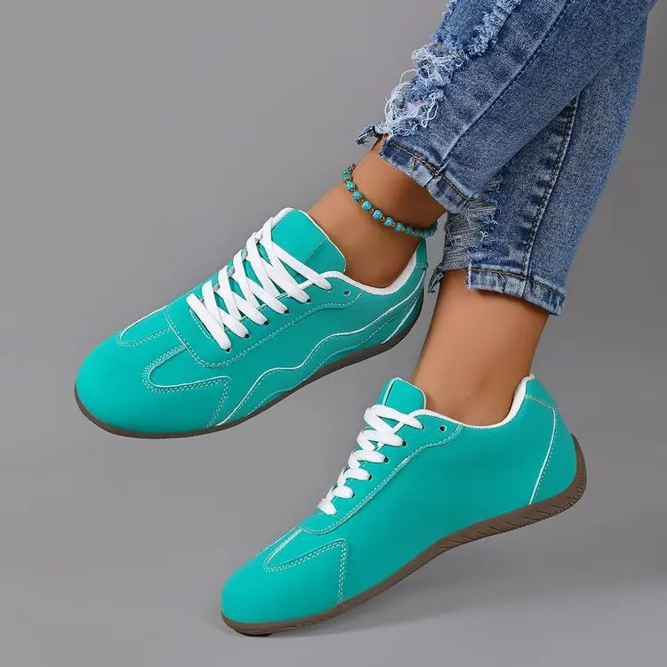 2026 New Spring and Autumn Women's Vintage Solid Color Comfortable Sneakers Women Fashion Casual Shallow Mouth Vulcanized Shoes