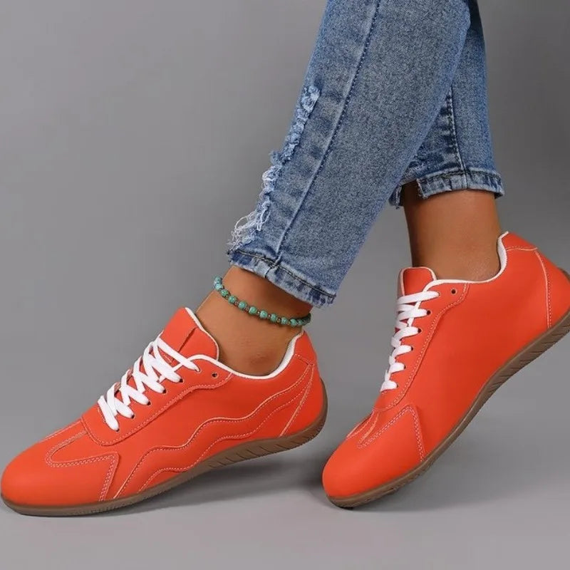 2026 New Spring and Autumn Women's Vintage Solid Color Comfortable Sneakers Women Fashion Casual Shallow Mouth Vulcanized Shoes