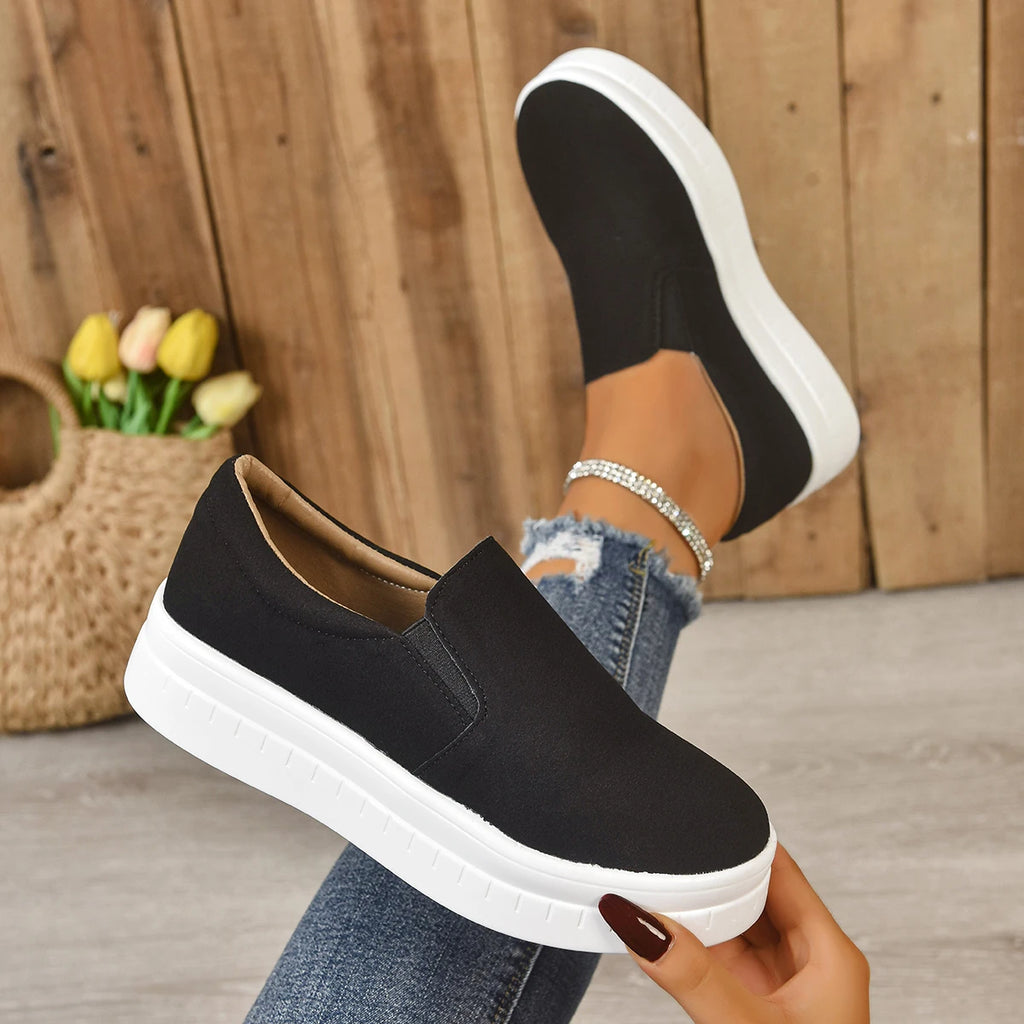 Shoes for Women Spring Leisure Sneakers New Womens Lazy Footwear Lightweight Thick Sole   Platform Women Shoes size 36-43