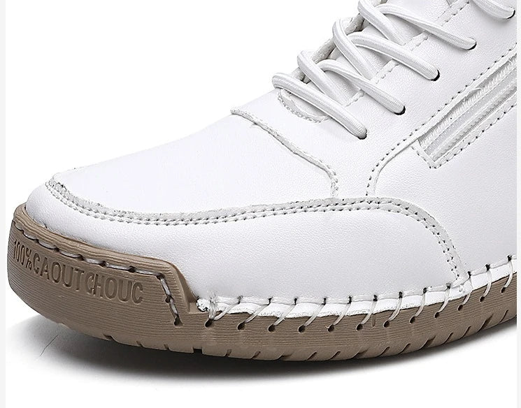 Women's Sneakers Handmade Leather Casual Shoes Outdoor Soft Sports Shoes for Men Classic Anti-slip Leather Shoe Zapatos De Mujer