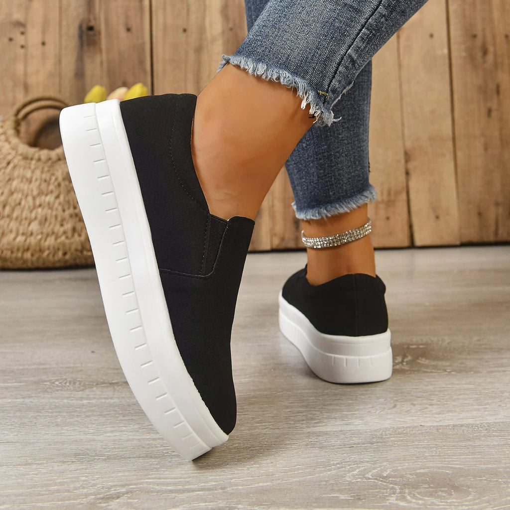 Shoes for Women Spring Leisure Sneakers New Womens Lazy Footwear Lightweight Thick Sole   Platform Women Shoes size 36-43