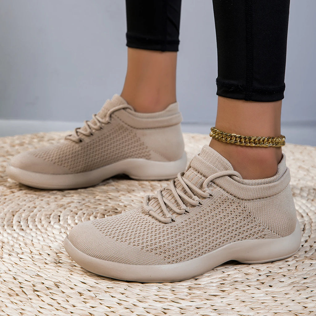 Women's Barefoot Shoes Lightweight Breathable Knit Sneakers Non-Slip Outdoor Sports Running Walking Footwear for Ladies