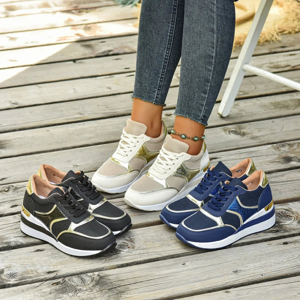 Women Sneakers Spring Walking Lace-up Casual Platform Shoes Women Big Size Outdoor Lightweight Sneakers Women Zapatos De Mujer