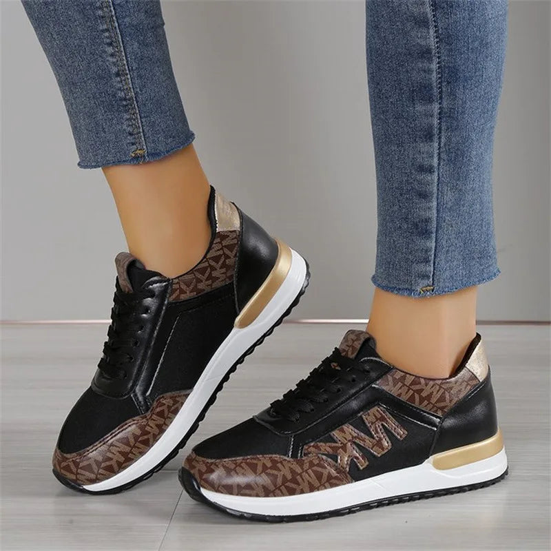 Women's Casual Shoes Black Shoes Trend 2025 Sneakers Women White Vulcanized Shoes Female Tennis Sneaker Running Plus Size 36-43