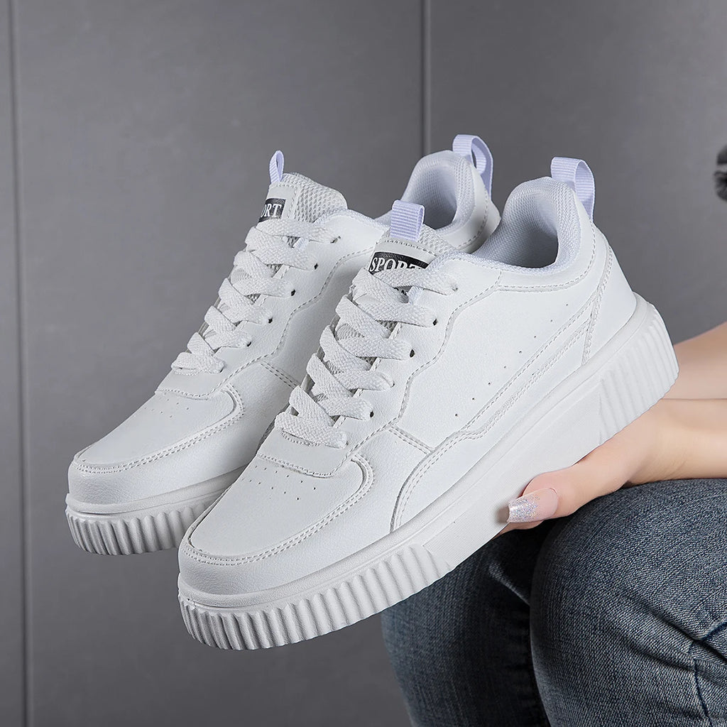 Men's Casual Platform Shoes Fashion Sneakers, Men's Daily Wear Lightweight Walking Shoes, Men's Durable Round Toe Footwear
