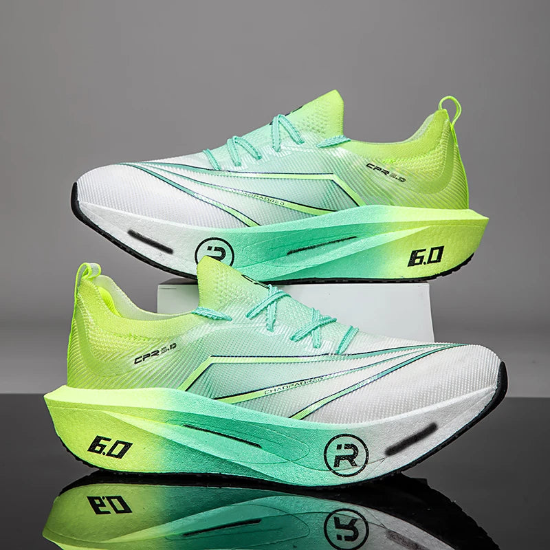 2026Running Shoes Carbon Board Speciality Marathon Men Sports Reticular Breathable Lightweight Women's Athletic Nonskid Sneakers