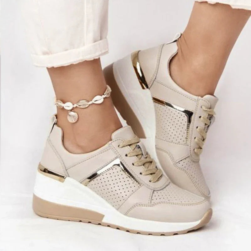 NEW Women's Wedges Sneakers Vulcanize Shoes Sequins Shake Shoes Fashion Girls Sport Shoes platprom Woman Sneakers Woman Footwear