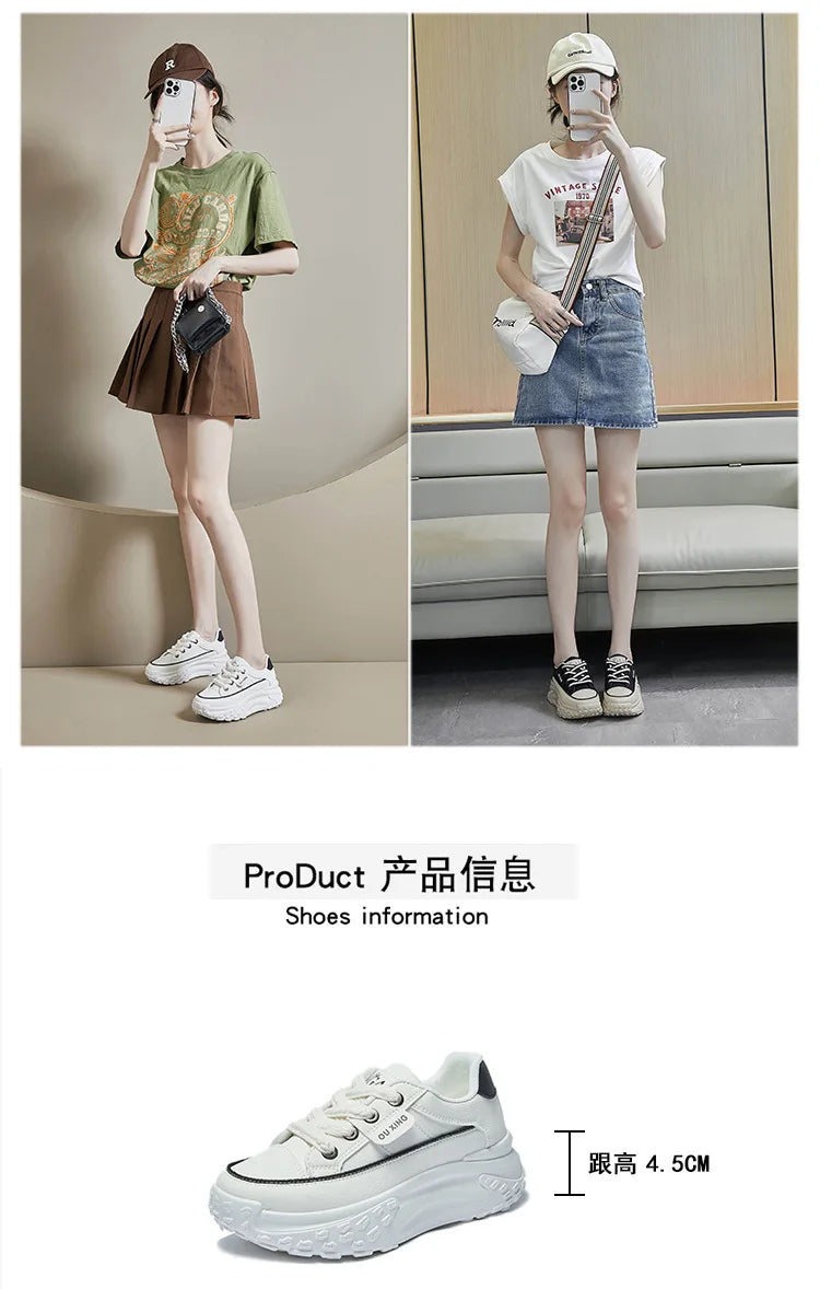 Platform Shoes for Women Outdoor Casual Jogging Sneakers Designer Brand Woman Walking Trainers Wedges Chunky Hiking Footwear