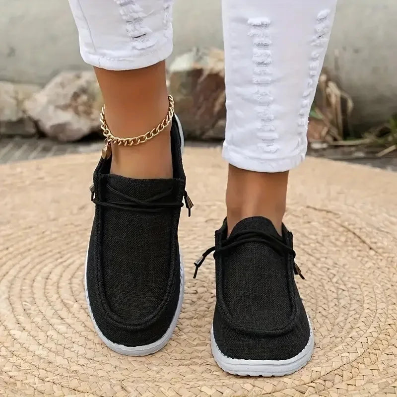 Fashionable New Sexy Comfortable Casual Sneakers for Women Spring Autumn Round Head Lace-up Lightweight Non-slip Walking Shoes