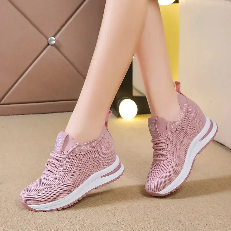 2026 Spring Autumn Casual Shoes for Women Fashion Breathable Platform Mesh Sneakers Female New Designer Sports Tenis De Mujer