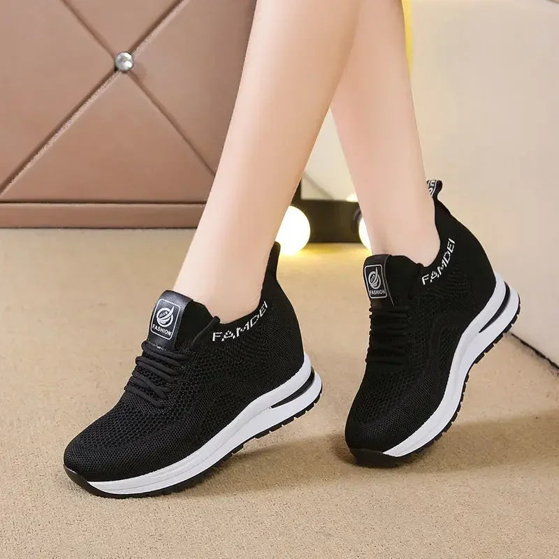 2026 Spring Autumn Casual Shoes for Women Fashion Breathable Platform Mesh Sneakers Female New Designer Sports Tenis De Mujer