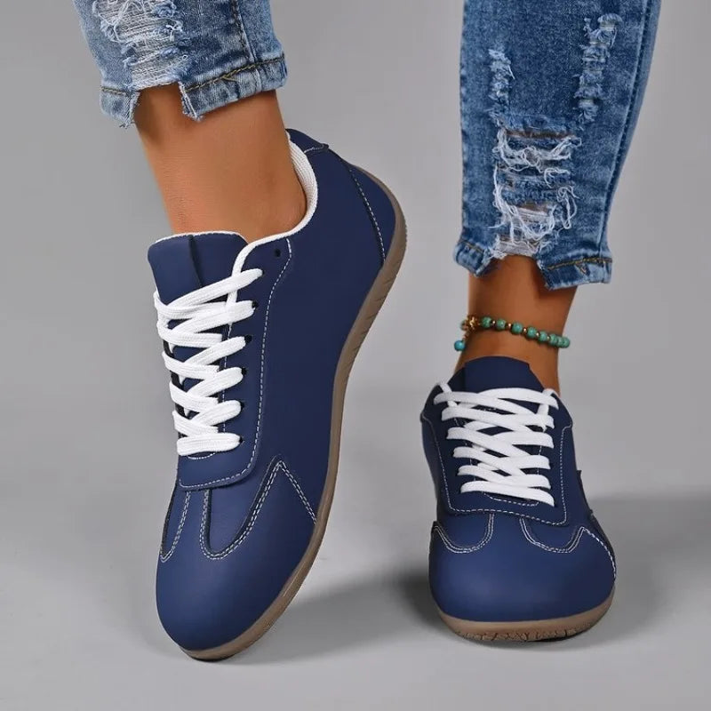 2026 New Spring and Autumn Women's Vintage Solid Color Comfortable Sneakers Women Fashion Casual Shallow Mouth Vulcanized Shoes