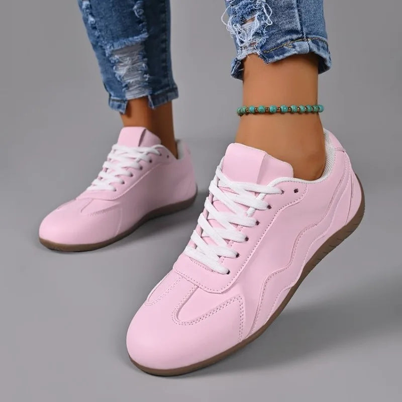 2026 New Spring and Autumn Women's Vintage Solid Color Comfortable Sneakers Women Fashion Casual Shallow Mouth Vulcanized Shoes