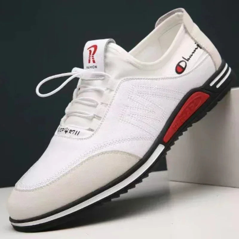 2025 Hot Men's Shoes Lightweight Leather Shoes for Men Soft Soled Male Sneakers Breathable Casual Shoes Slip on Working Footwear