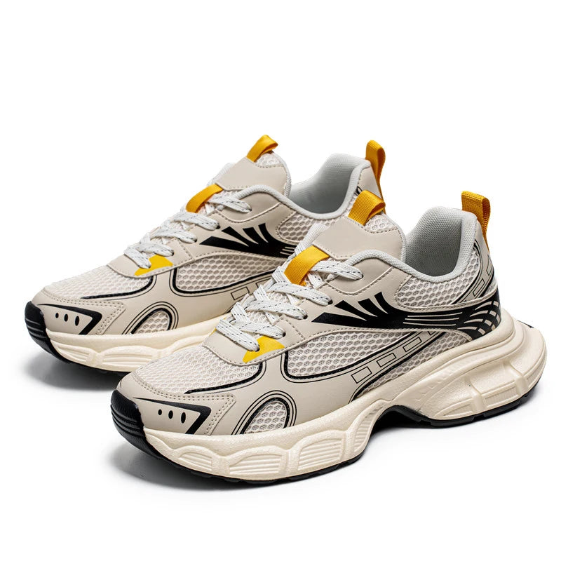 2026 New Men's Breathable Mesh Lightweight Comfortable Casual Running Shoes Non-slip Soft Sole Outdoor Walking Sports Sneakers