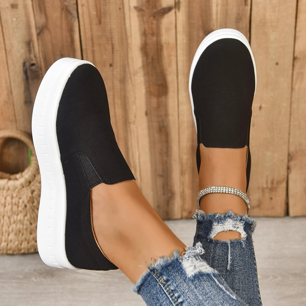 Shoes for Women Spring Leisure Sneakers New Womens Lazy Footwear Lightweight Thick Sole   Platform Women Shoes size 36-43