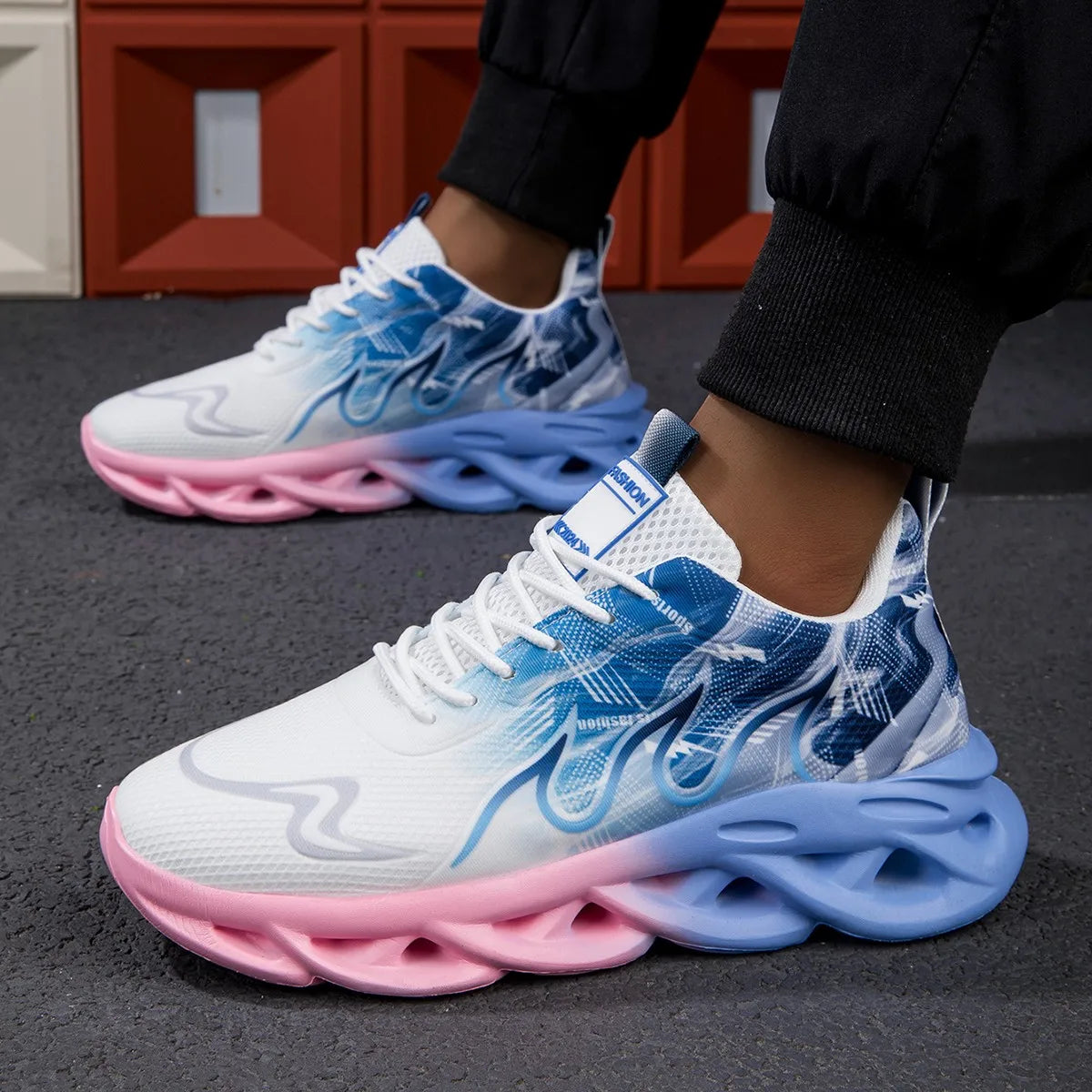 Sneakers Women's Shoes Men Women Running Sports Shoe Lightweight Breathable Comfortable Flat Soft Tennis Shoe Man Sneakers Woman