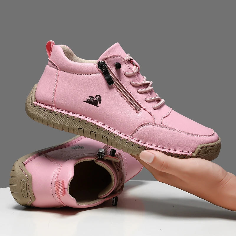 Women's Sneakers Handmade Leather Casual Shoes Outdoor Soft Sports Shoes for Men Classic Anti-slip Leather Shoe Zapatos De Mujer