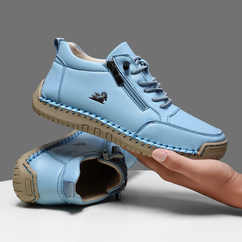 Women's Sneakers Handmade Leather Casual Shoes Outdoor Soft Sports Shoes for Men Classic Anti-slip Leather Shoe Zapatos De Mujer