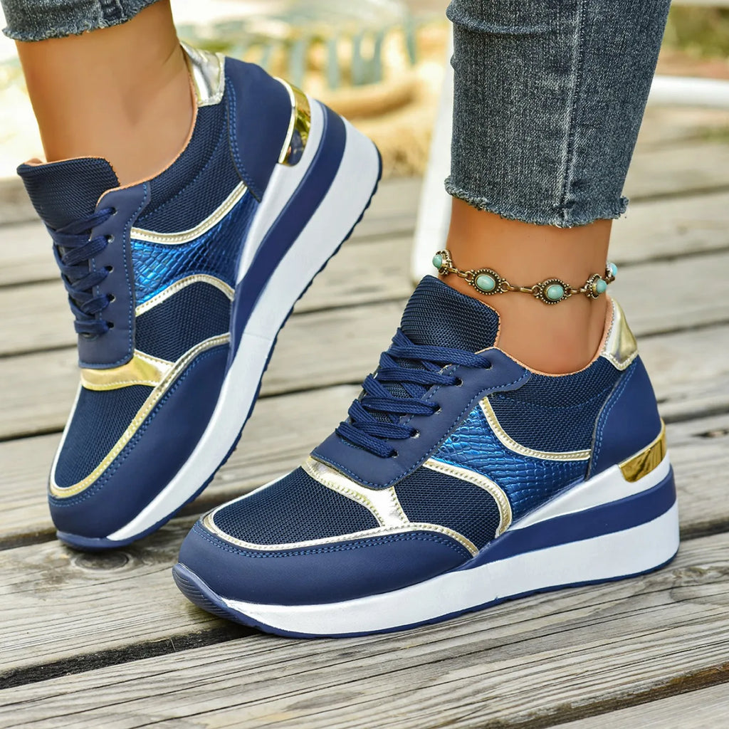 Women Sneakers Spring Walking Lace-up Casual Platform Shoes Women Big Size Outdoor Lightweight Sneakers Women Zapatos De Mujer