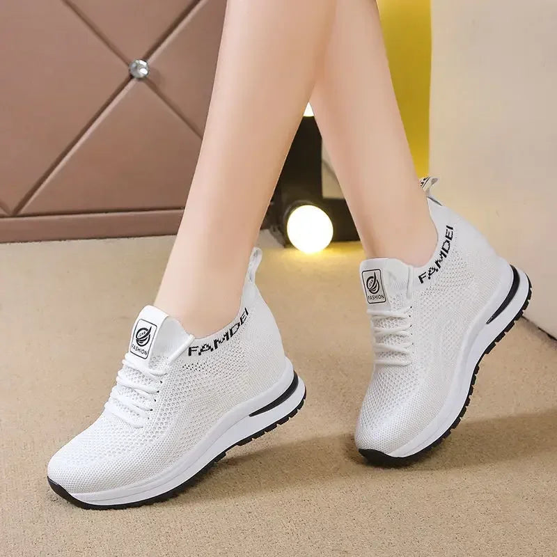 2026 Spring Autumn Casual Shoes for Women Fashion Breathable Platform Mesh Sneakers Female New Designer Sports Tenis De Mujer