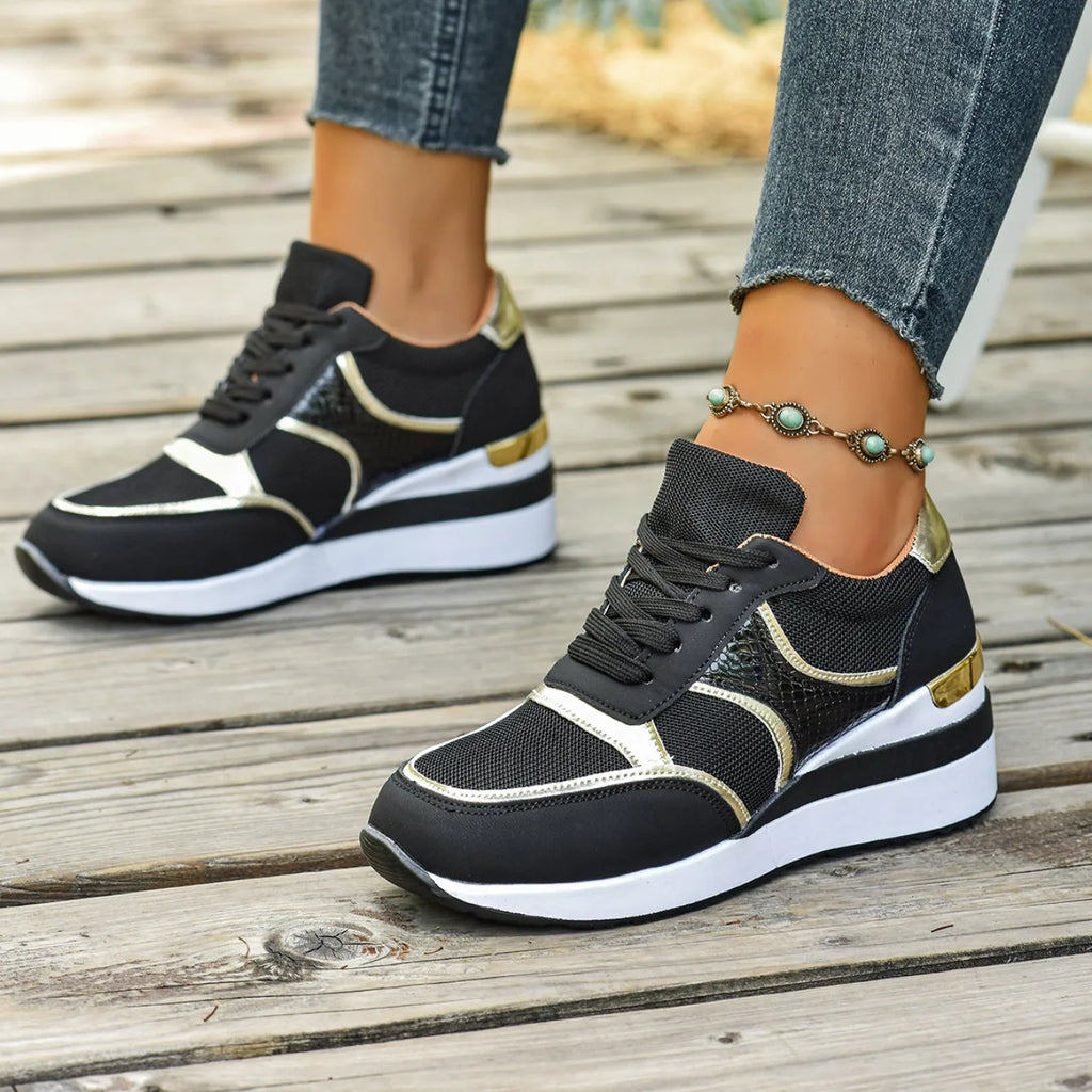 Women Sneakers Spring Walking Lace-up Casual Platform Shoes Women Big Size Outdoor Lightweight Sneakers Women Zapatos De Mujer