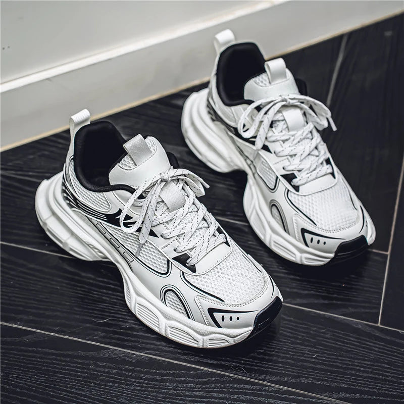 2026 New Men's Breathable Mesh Lightweight Comfortable Casual Running Shoes Non-slip Soft Sole Outdoor Walking Sports Sneakers
