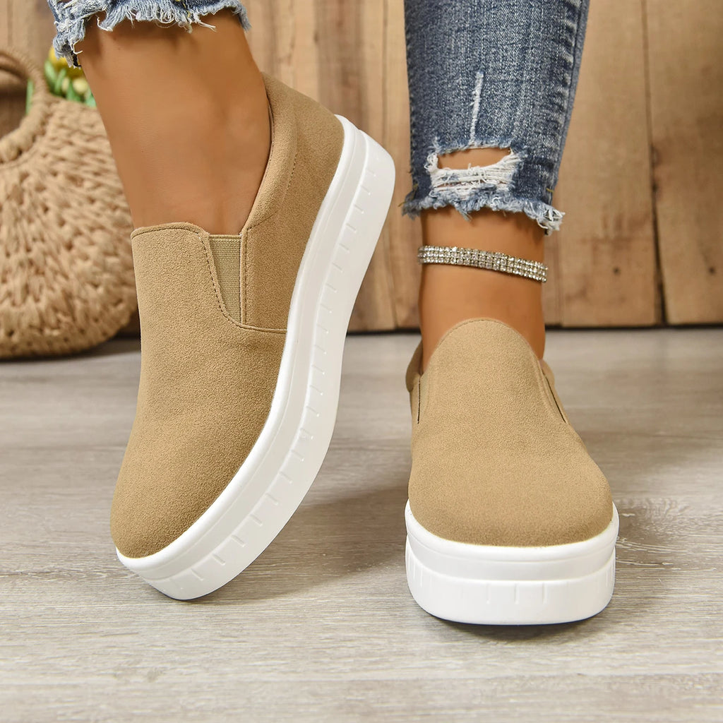 Shoes for Women Spring Leisure Sneakers New Womens Lazy Footwear Lightweight Thick Sole   Platform Women Shoes size 36-43