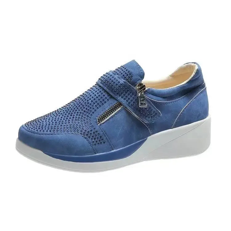 NEW Women's Wedges Sneakers Vulcanize Shoes Sequins Shake Shoes Fashion Girls Sport Shoes platprom Woman Sneakers Woman Footwear