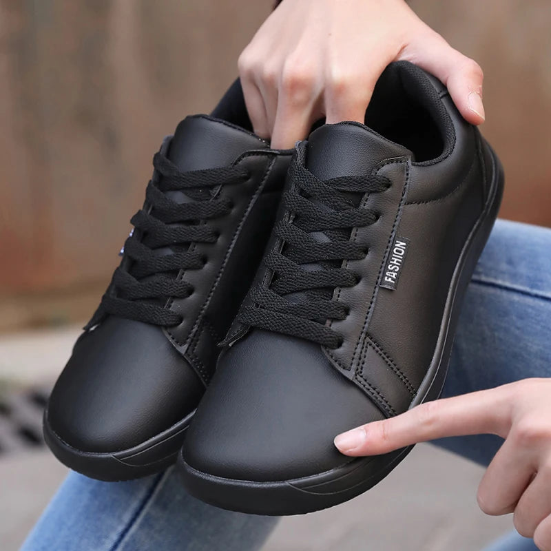 Women Shoes Wide Barefoot Shoes for Women Minimalist Artificial Leather Casual Comfortable Flats White Shoes Walking Sneakers