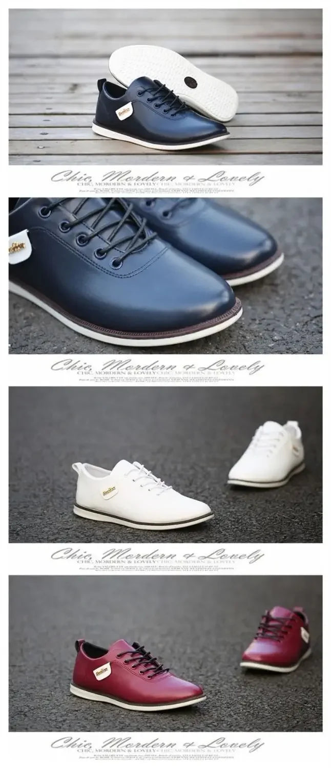 Men Shoes Business Casual Shoes for Male PU Leather Shoes 2025 Sneakers Men Fashion Loafers Walking Footwear Zapatos De Hombre