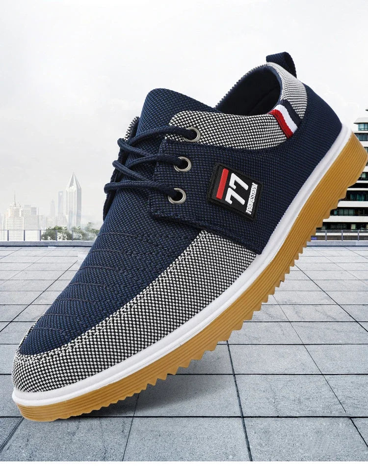 Sneakers Shoes for Men Canvas Shoes Breathable Beef Tendon Bottom Casual Vulcanized Shoes Work Footwear Tenis Masculino2024