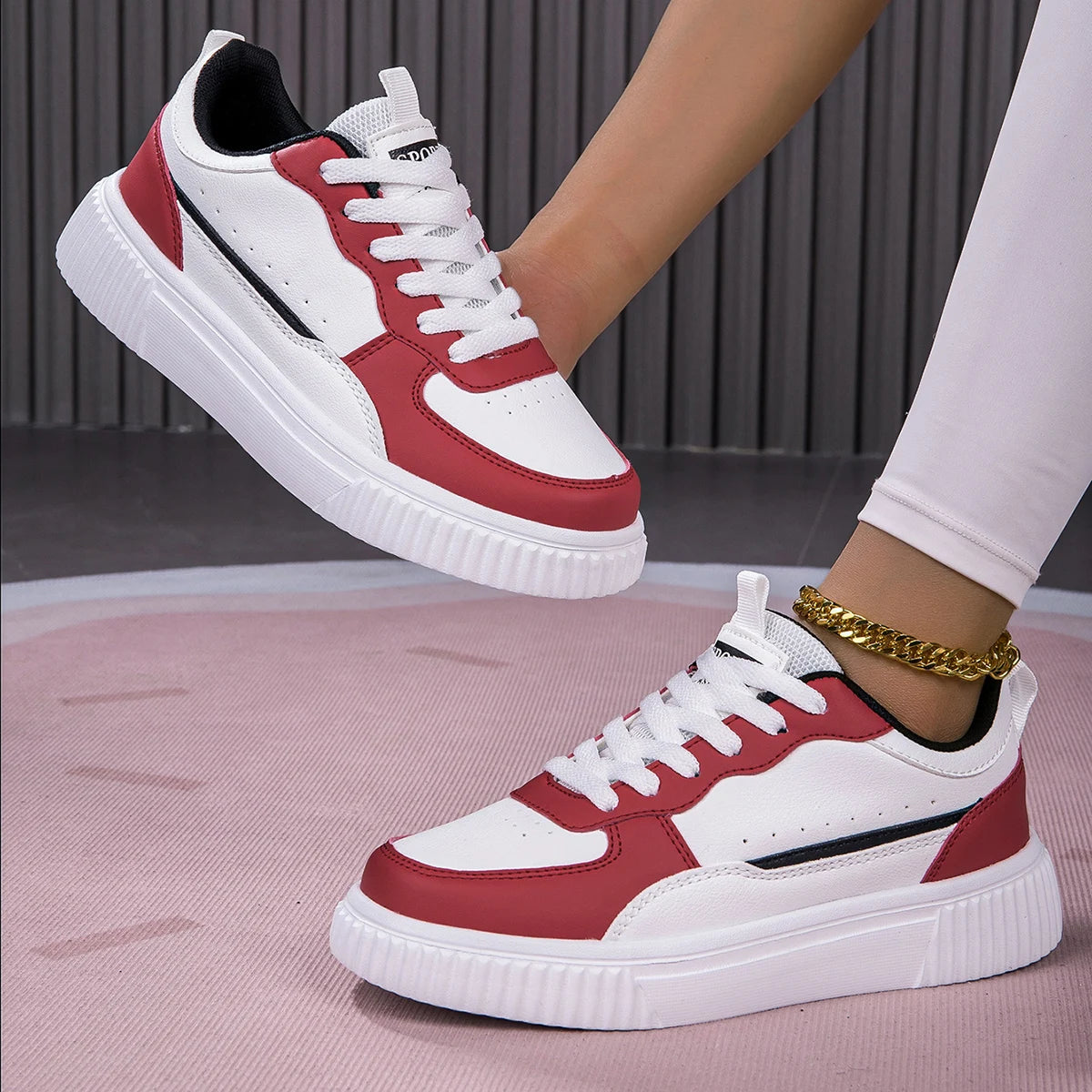 Men's Casual Platform Shoes Fashion Sneakers, Men's Daily Wear Lightweight Walking Shoes, Men's Durable Round Toe Footwear