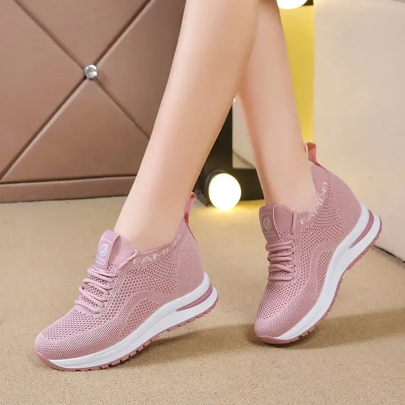 2026 Spring Autumn Casual Shoes for Women Fashion Breathable Platform Mesh Sneakers Female New Designer Sports Tenis De Mujer