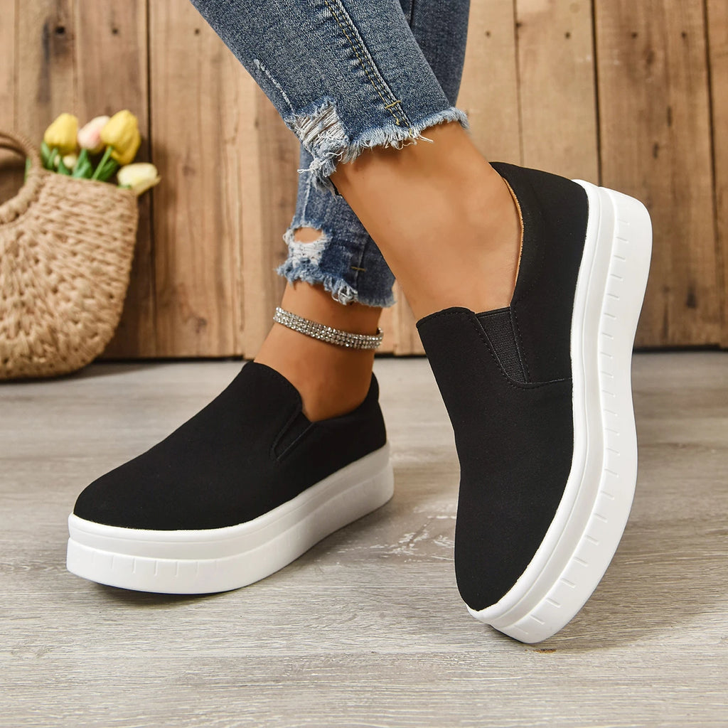 Shoes for Women Spring Leisure Sneakers New Womens Lazy Footwear Lightweight Thick Sole   Platform Women Shoes size 36-43