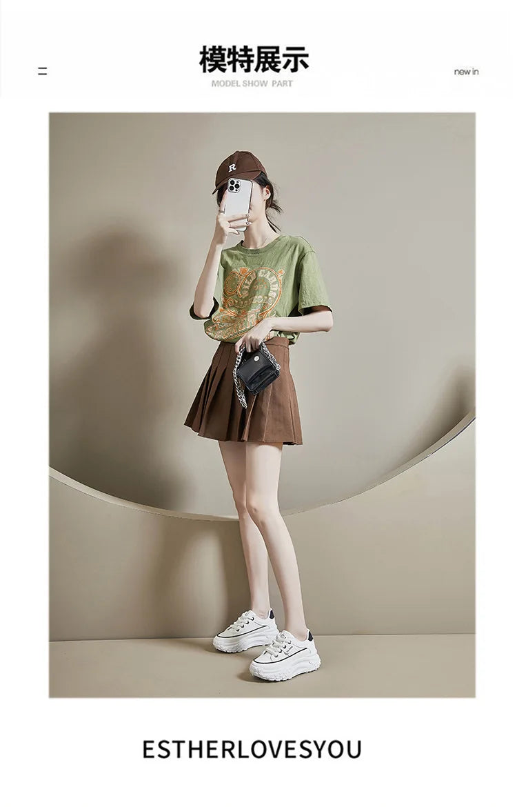 Platform Shoes for Women Outdoor Casual Jogging Sneakers Designer Brand Woman Walking Trainers Wedges Chunky Hiking Footwear
