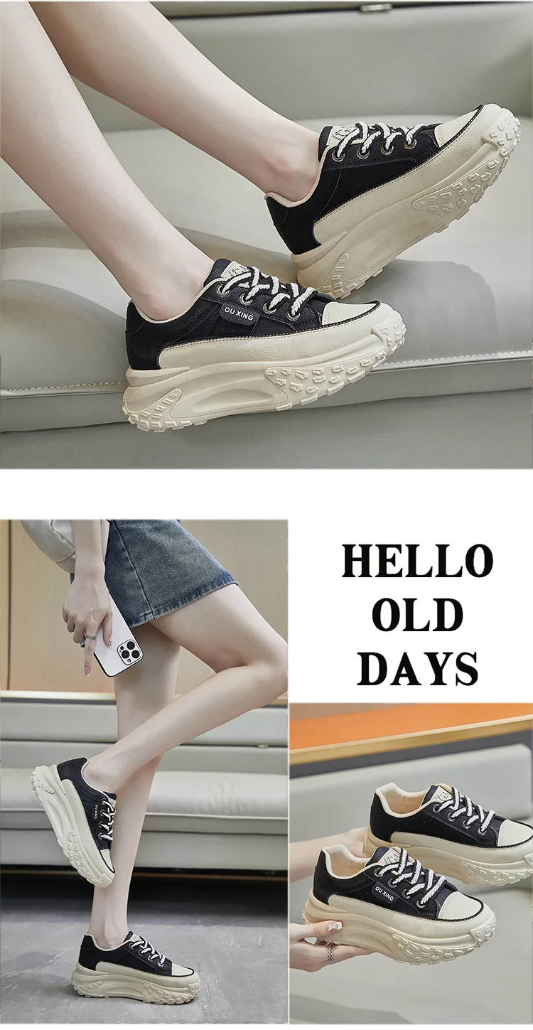 Platform Shoes for Women Outdoor Casual Jogging Sneakers Designer Brand Woman Walking Trainers Wedges Chunky Hiking Footwear