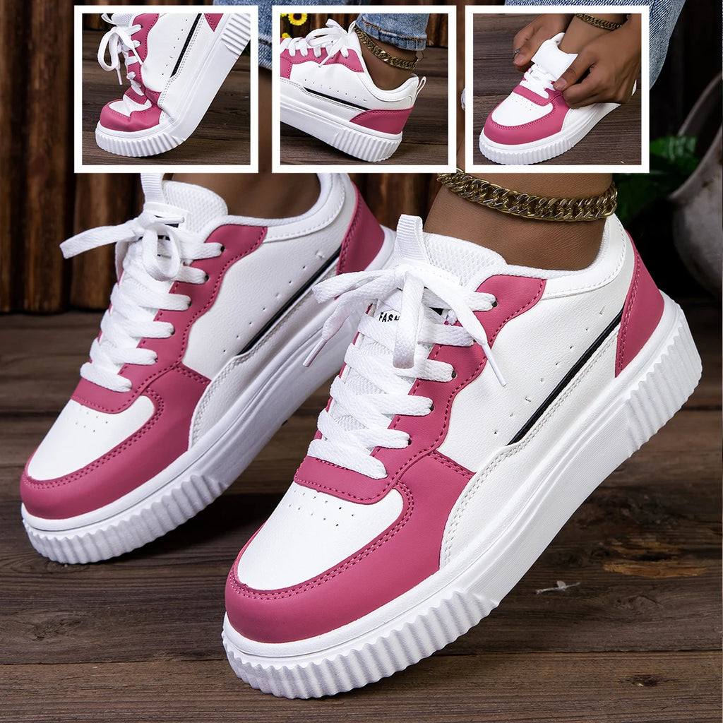 Men's Casual Platform Shoes Fashion Sneakers, Men's Daily Wear Lightweight Walking Shoes, Men's Durable Round Toe Footwear