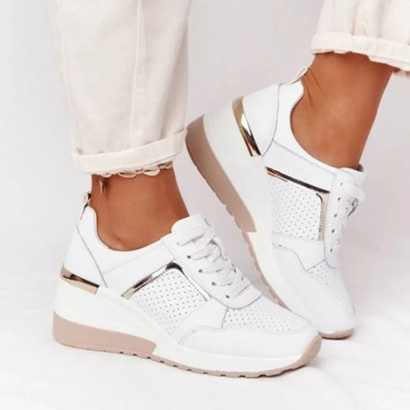 NEW Women's Wedges Sneakers Vulcanize Shoes Sequins Shake Shoes Fashion Girls Sport Shoes platprom Woman Sneakers Woman Footwear