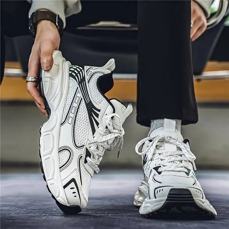 2026 New Men's Breathable Mesh Lightweight Comfortable Casual Running Shoes Non-slip Soft Sole Outdoor Walking Sports Sneakers