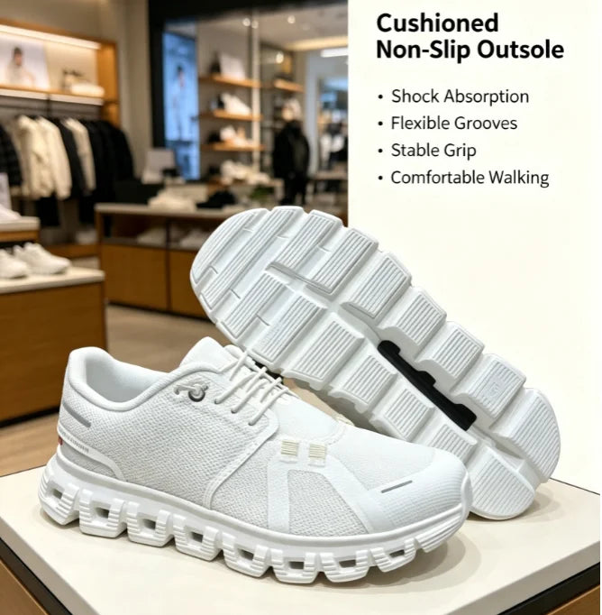 New cushioned anti-slip running shoes for men women, breathable lightweight comfort athletic sneakers 2026